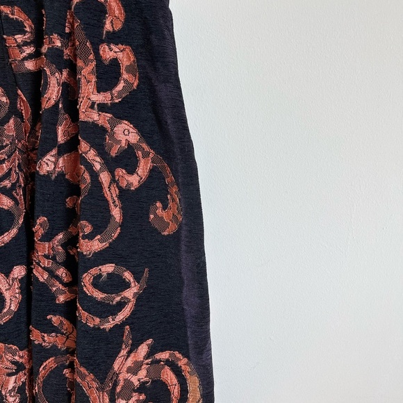 Yoana Baraschi Mirissa Black/Copper Orange Dress Fit/flare style w/Pockets… - Picture 6 of 16